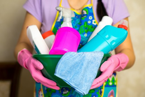 Professional end of tenancy cleaning in a living room