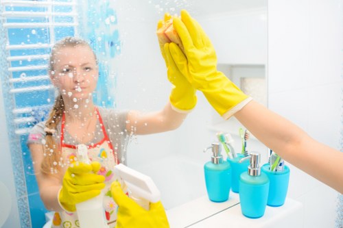 Organized domestic cleaning schedule for busy households