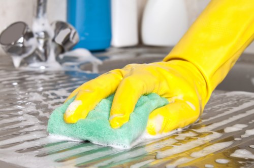 Bathroom sanitation as part of move out cleaning