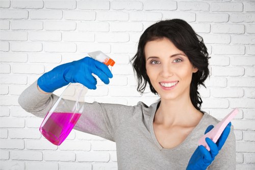 Reliable Edgware cleaning team preparing a space for use
